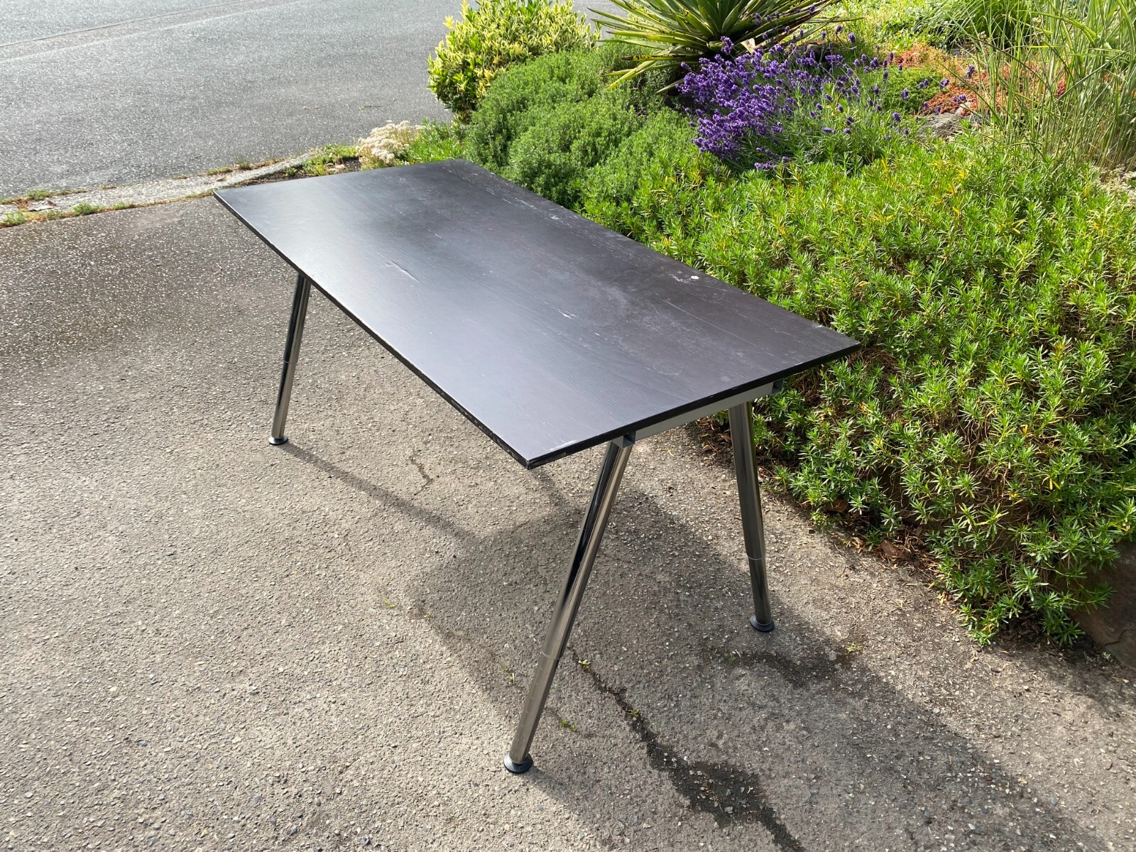 ダイニングテーブル IKEA GALANT ダークブラウン Ikea Galant gray/brown desk, adjustable height 23