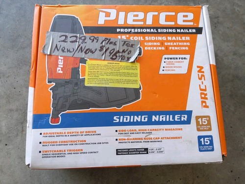 Pierce professional siding nailer 15° - PRC-SN - Brand New Pierce professional siding nailer 15° - PRC-SN - Brand New