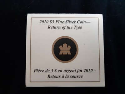 2010 $3 .999 Fine Silver Square coin, 