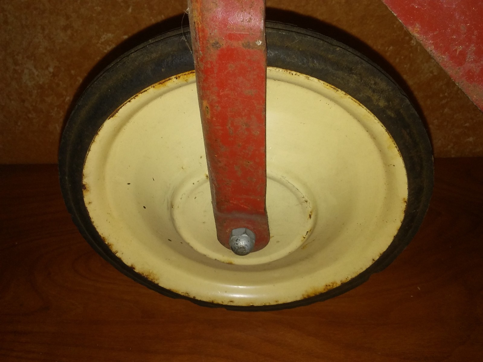 Vintage 40's 50's WEE Wheelers Steel Scooter, stand, good tires, grips - Great!