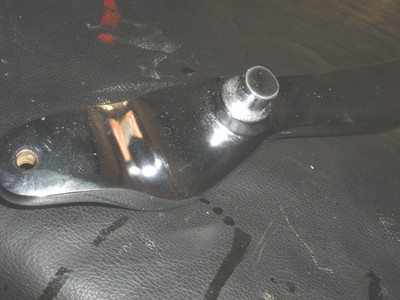 VINTAGE BARBER KOCHS CHAIR PART--SIDE RAIL FRESH CHROMED