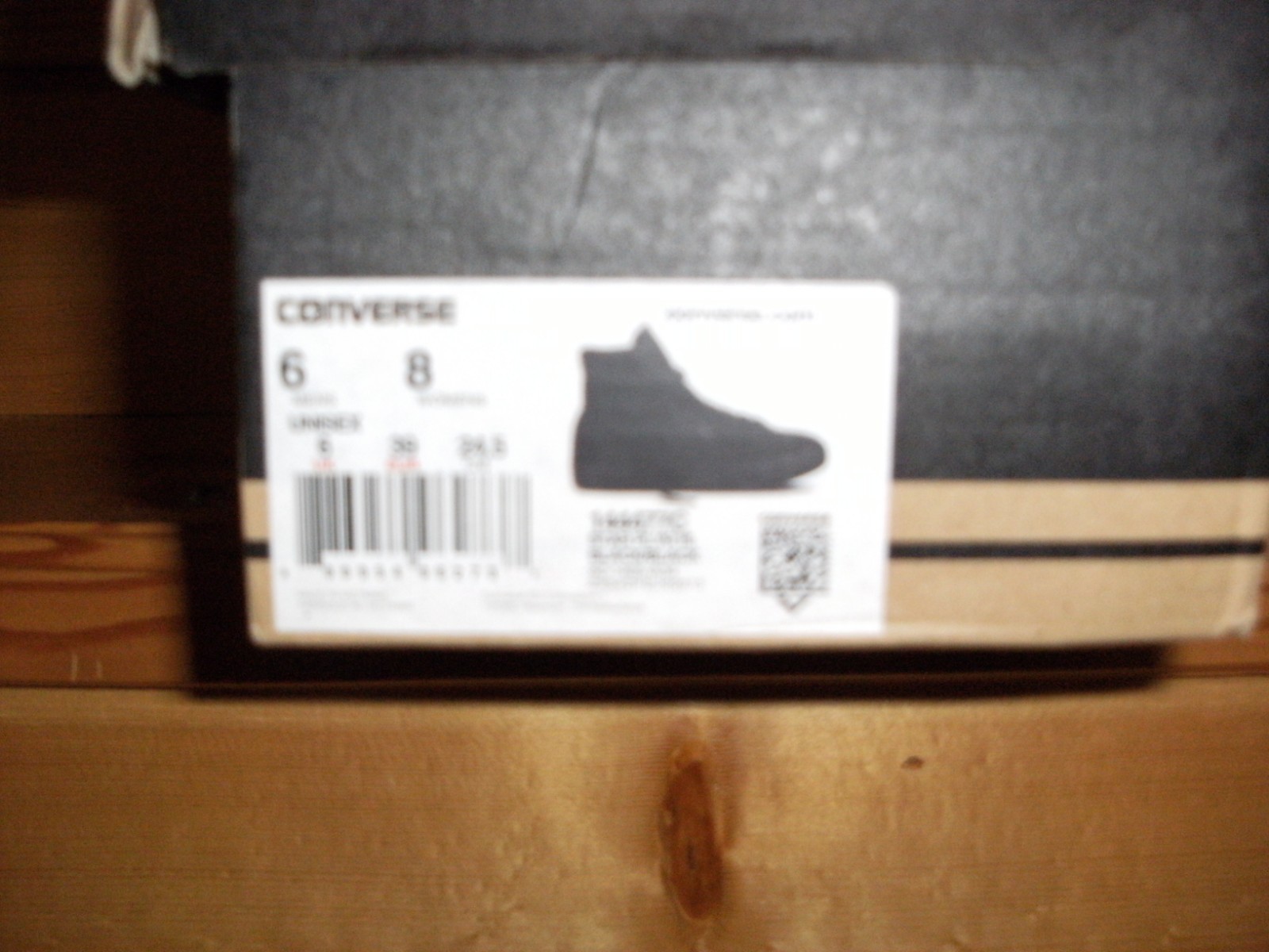 Converse Star Player High Top Black Men 6 Women 8