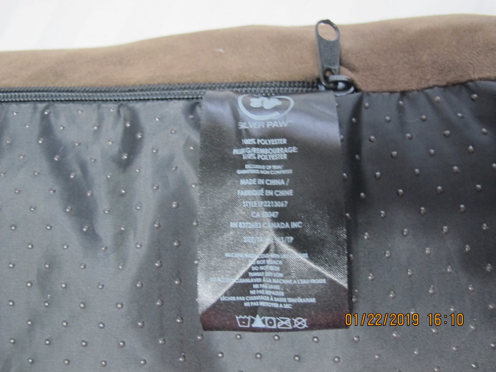 New Small Dog / Pet Warm Bed Mat Pad With Removable Cover New With Flaw