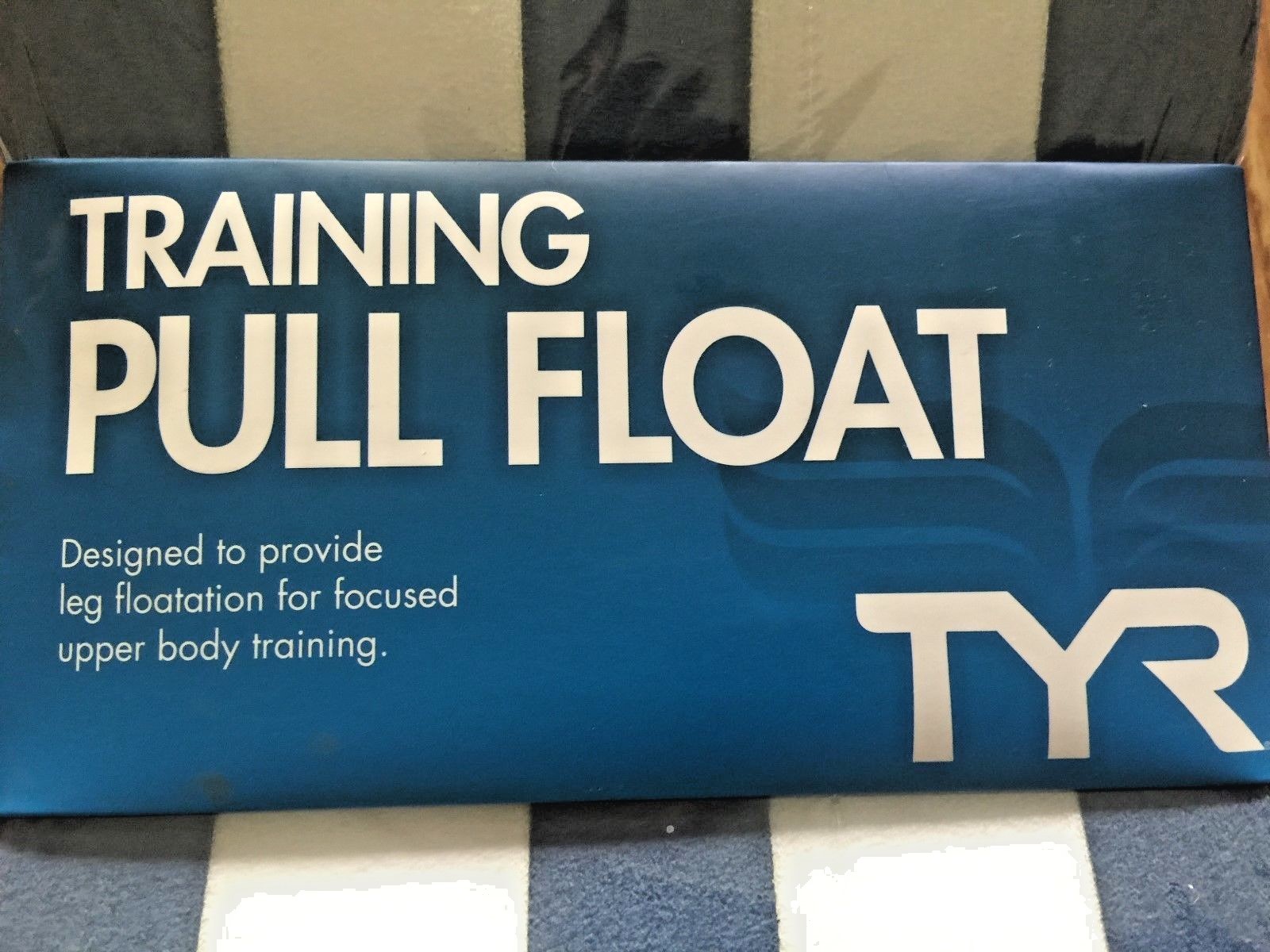 TYR Training Pull Float Swimming Blue/White NEW FACTORY SEALED FREE SHIPPING!