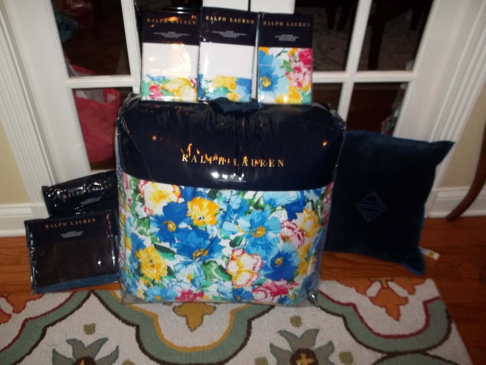 NIP Ralph Lauren Ashlyn Floral King Comforter Shams Set 8pc