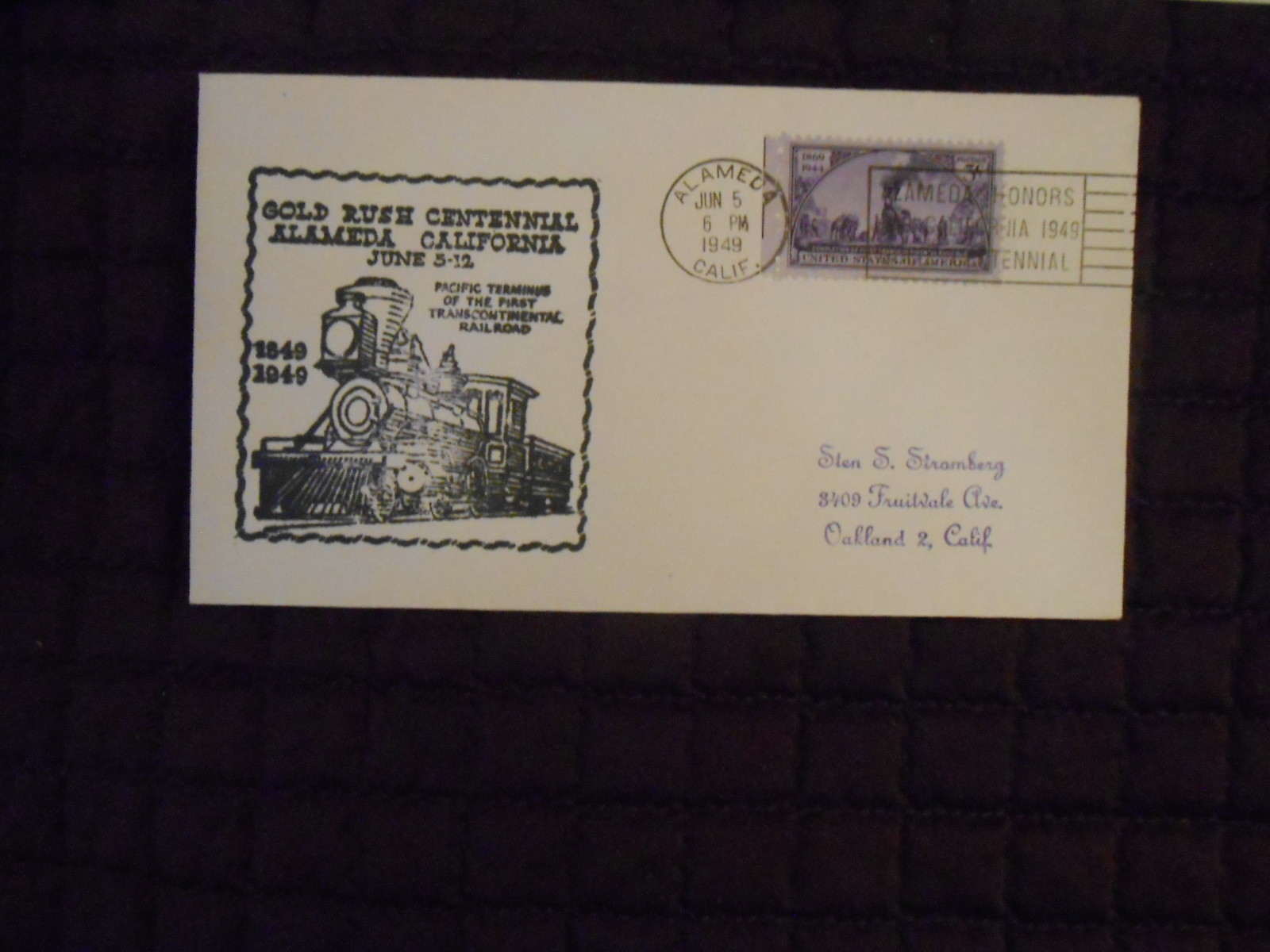 1949-50 CA ALEMEDA GOLD RUSH CENTENNIAL-HISTORIC SHASTA COURT HOUSE, CALVERITAS