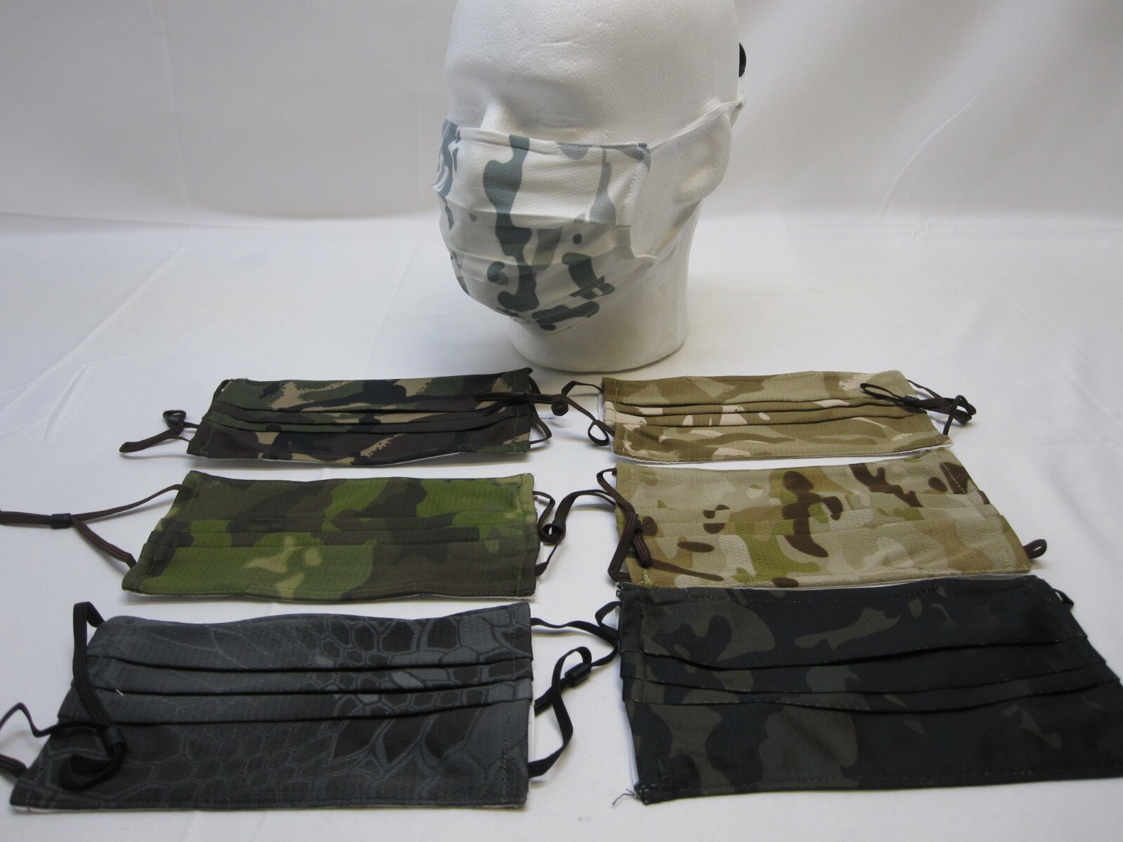 NEW MILITARY CAMO FACE MASK COVER REUSABLE WASHABLE BREATHABLE w. FILTER POCKET