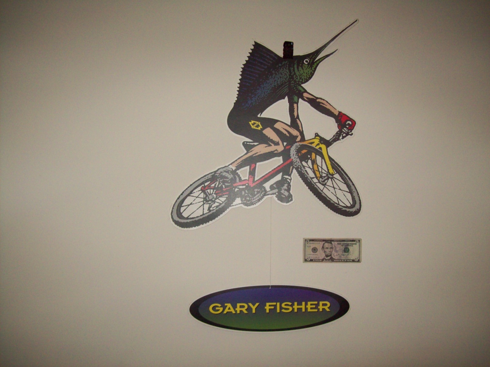Gary Fisher Bike Mobile Rare Find Nice For Man Cave.Hung in Bike Shop