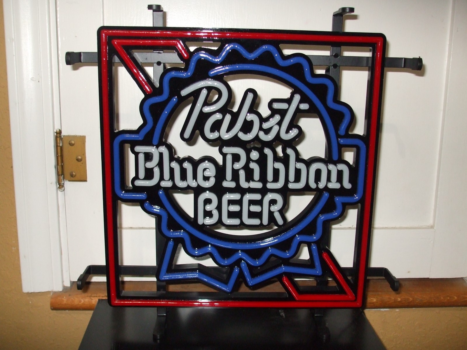 PABST BLUE RIBBON LED BEER BAR SIGN MAN CAVE GARAGE PBR LOGO NEW IN BOX