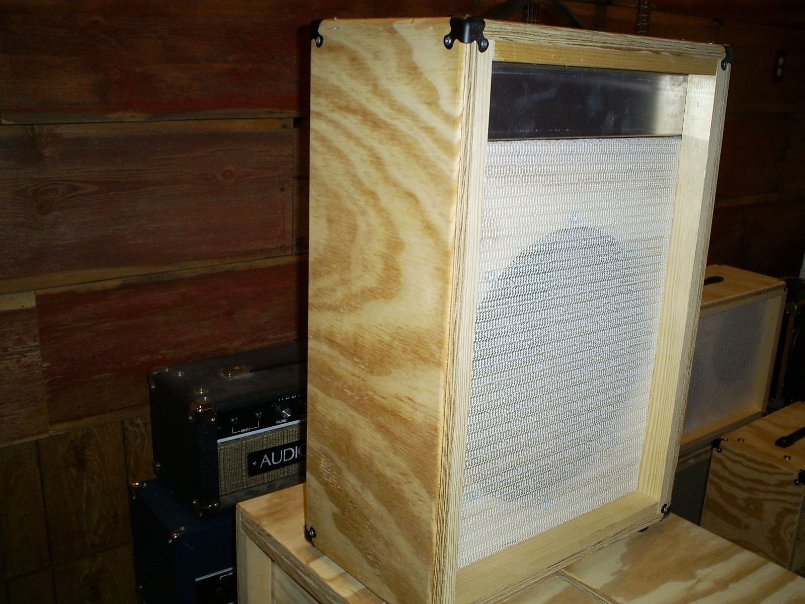 AUDIOZONE 1x15 combo cabinet, with new blank amp chassis, no speaker