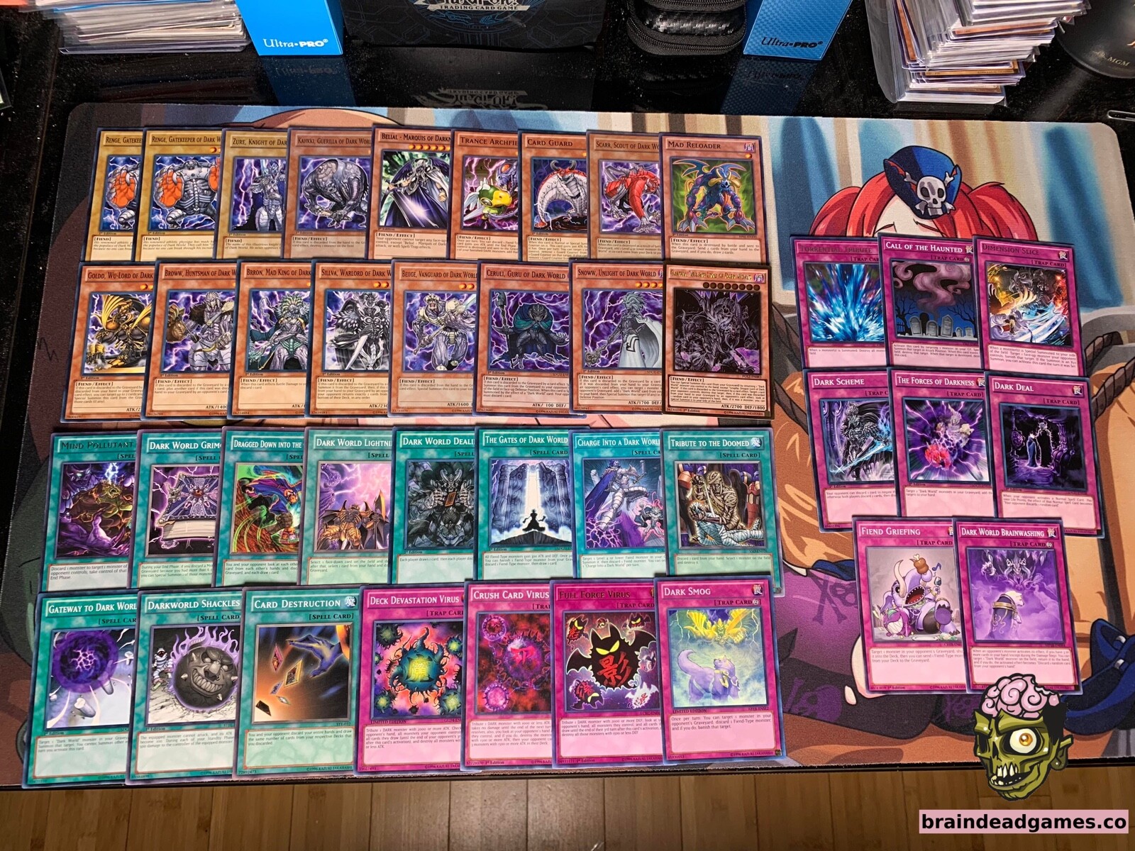 Yugioh Dark World Deck - Fiend, Virus, Gates, Underworld