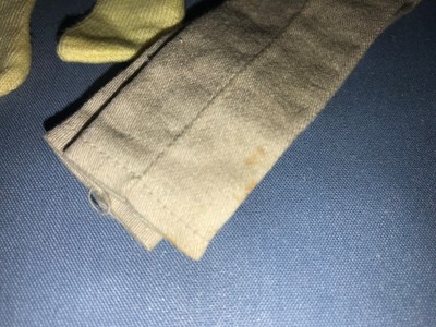 1964 Ken Barbie Doll Casuals #782 Yellow Pullover Shirt Khaki Slacks Pants Tag