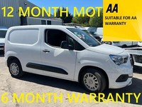 2020 Vauxhall COMBO CARGO 2300 1.5 Turbo D 100ps H1 Sportive Van PANEL VAN Diese