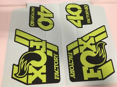 Details about / FOX Factory Series Fork 40 Orange Left /& Right Decals Set 40mm Stickers 2020