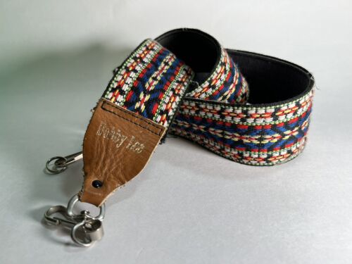 Vintage Bobby Lee 2inch wide Woven Camera Strap. Brown,blue Vintage Bobby Lee 2inch wide Woven Camera Strap. Brown,blue