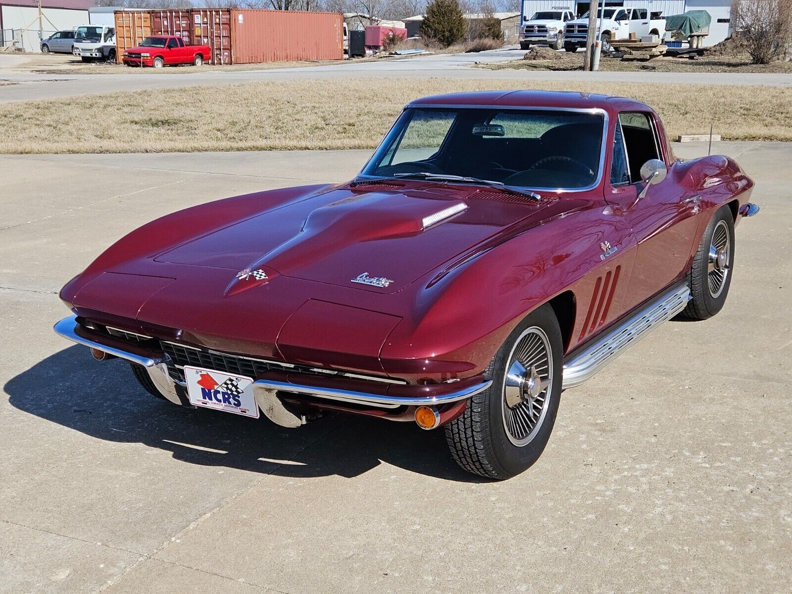 1966 CORVETTE COUPE 427/390HP 4 SPEED, SIDE EXHAUST AND KNOCK OFFS.