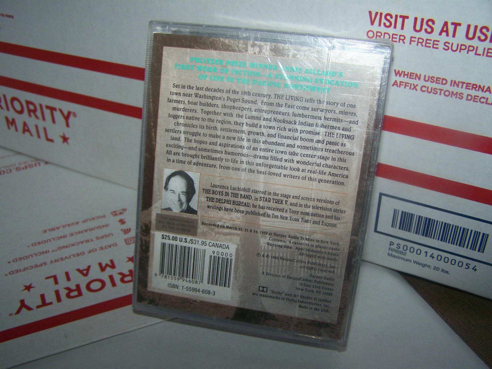 The Living by Annie Dillard (Cassette, Abridged) 4 CASSETTES NEW AND SEALED!