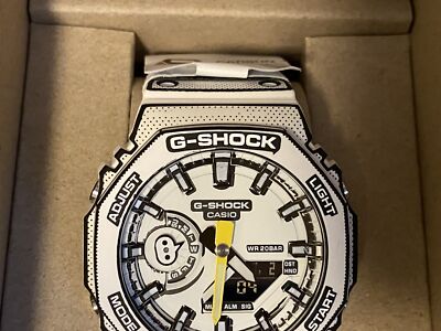 Pre-owned Casio G-shock Ga-2100mng-7ajr White Watch Box Manga Theme Rare Jpn