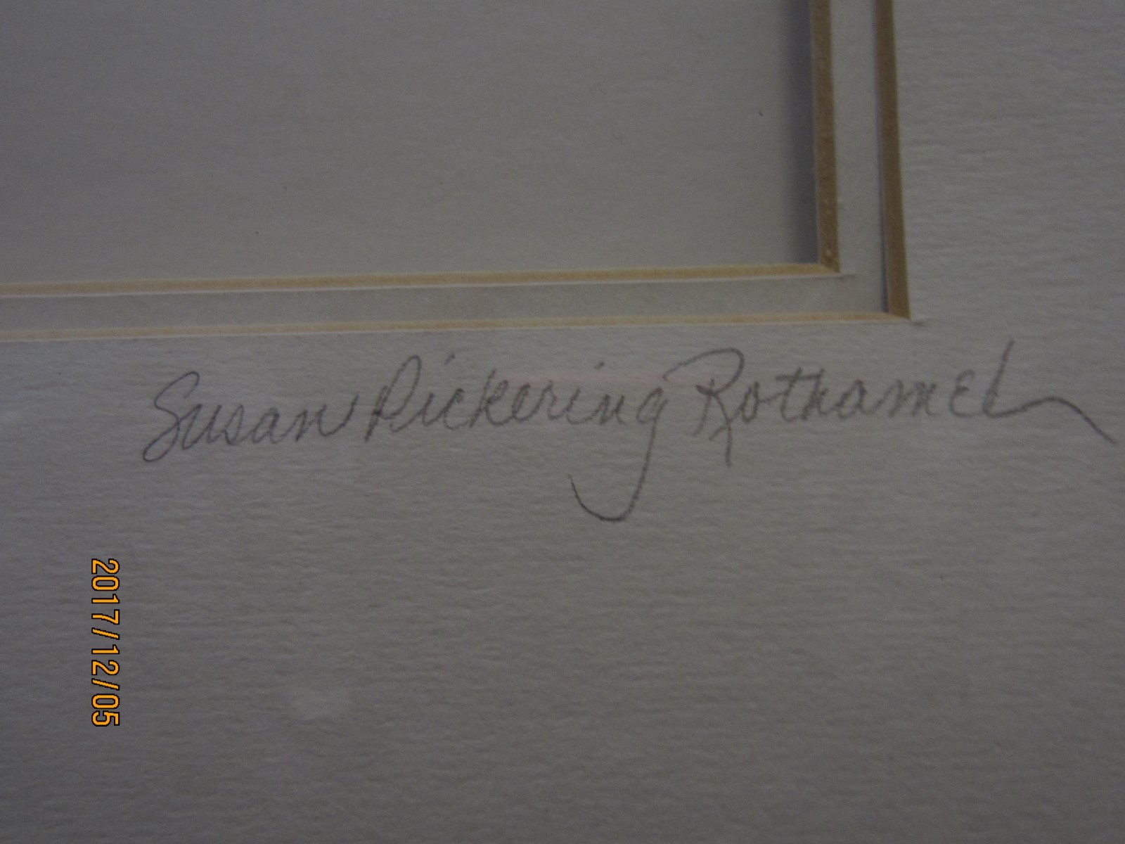 LARGE FRAMED COPPER ENAMELING by SUSAN PICKERING ROTHAMEL 14X16 HAND SIGNED