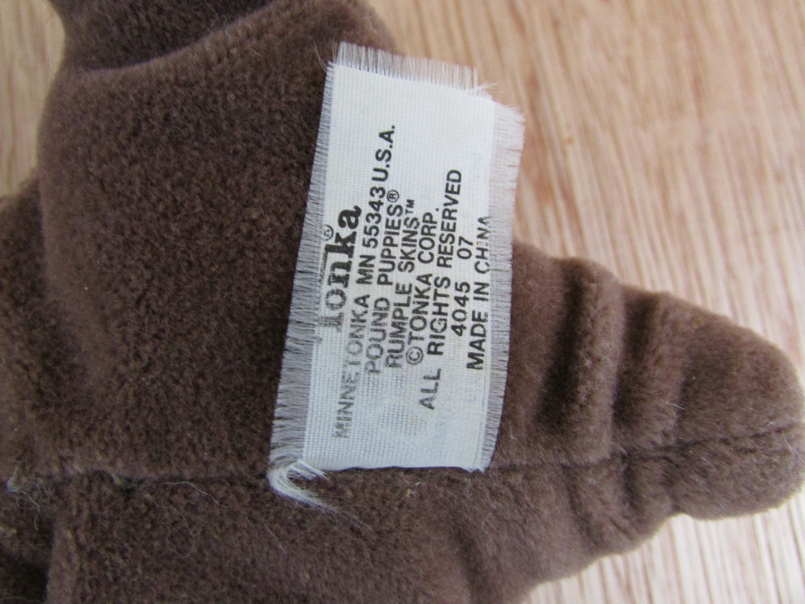 Vintage Pound Puppies Plush Small Stuffed Animal Brown Bulldog Boxer 8