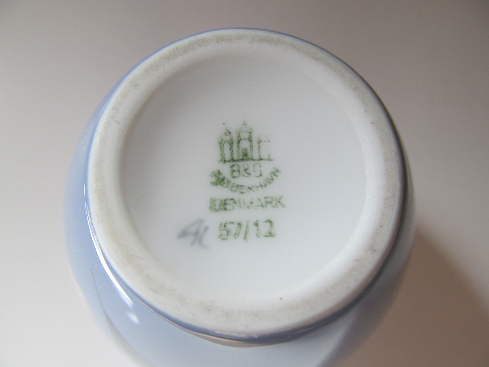 B & G Kjobenhavn Denmark~ Lily Of The Valley Vase~Signed