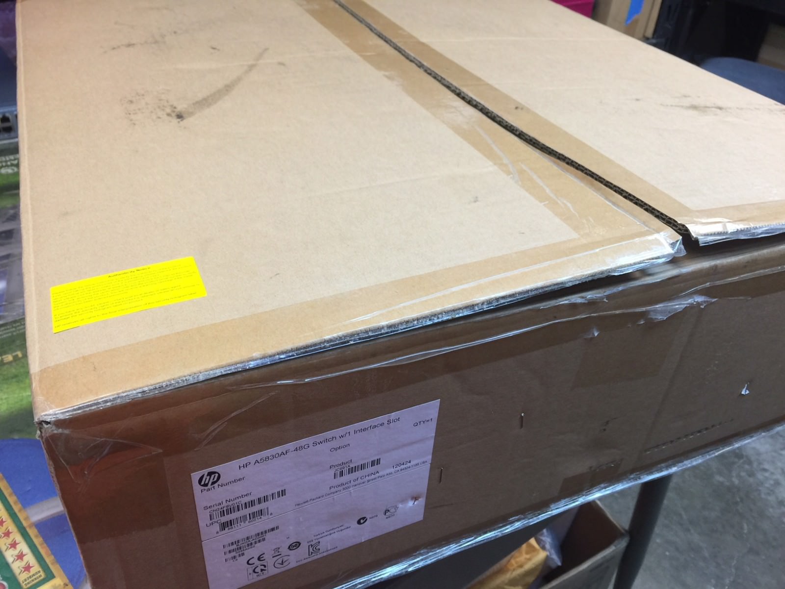 NEW OPEN JC691A HP HPE 5830AF-48G Switch NO POWER SUPPLY / NO FAN KIT