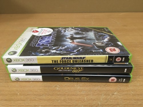Xbox 360 Games Lot – Star Wars, Deus Ex, GoldenEye, Revolution