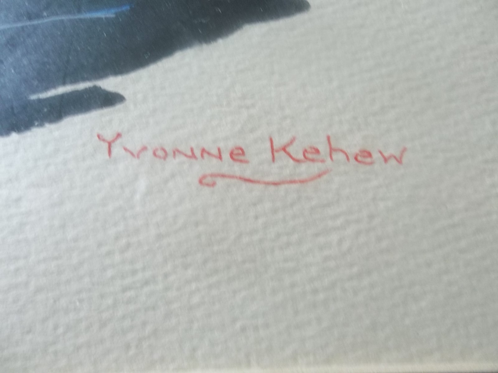 YVONNE KEHEW SIGNED WATERCOLOR PAINTING ART