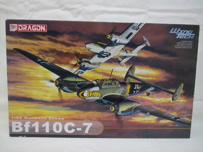 Dragon 3203 Wing Tech Bf110C-7 Warbirds Series 1:32 Scale Plastic Kit