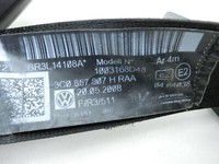 VW Passat 3C B6 06-10 Kombi Gurt Sicherheitsgurt Mitte Hinten VW Passat 3C B6 06-10 07.07.2008 3C0857807Q... Vorschau 7