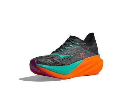 Pre-owned Hoka Man's Sneakers & Athletic Shoes  Mach X 2 In Black/electric Aqua