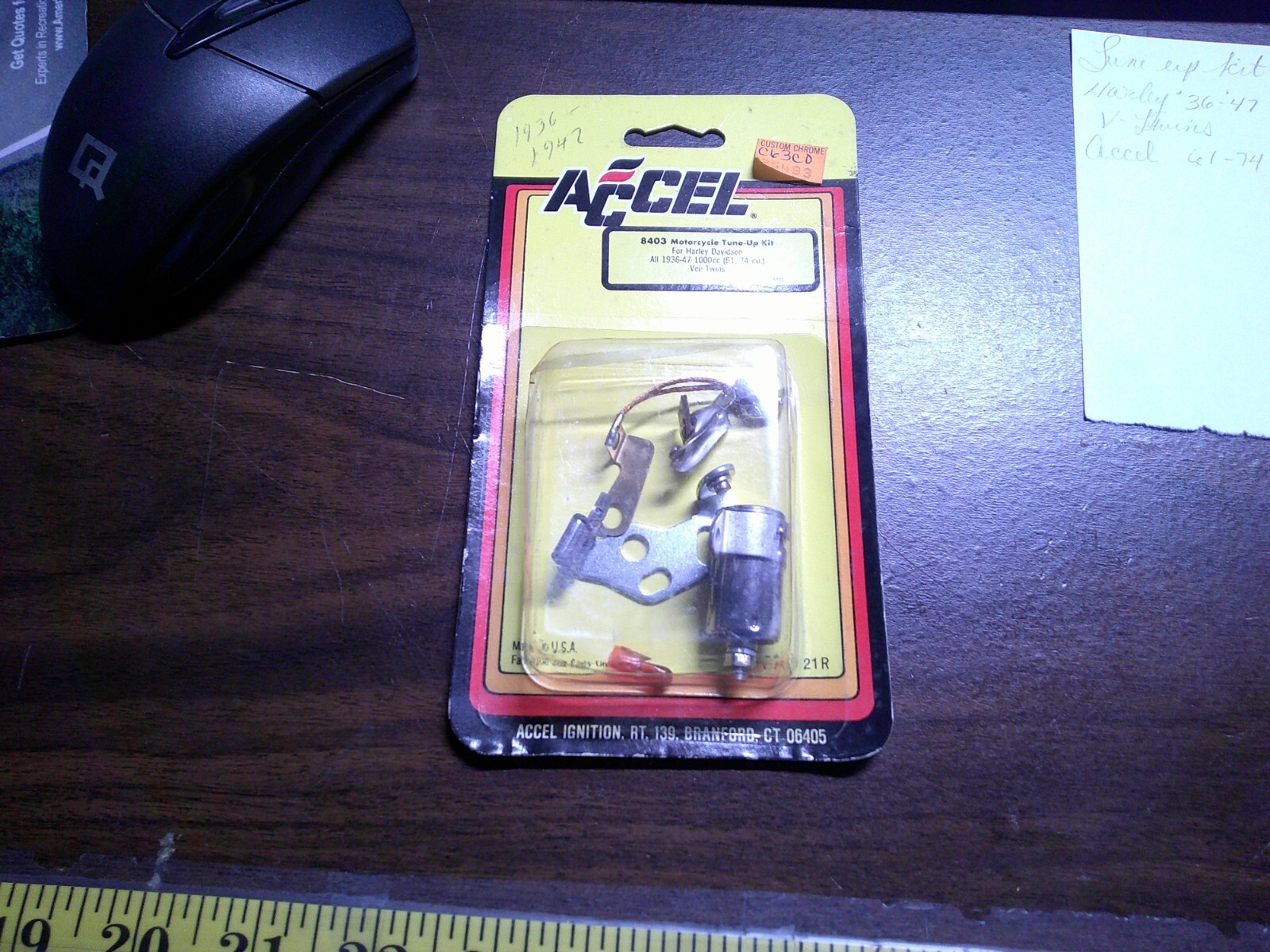Tune-Up Kit ACCEL #8403, All Harleys '36-'47 1000cc, 61, 74