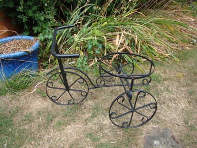 penny farthing plant holder