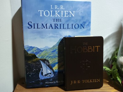 Tolkien 2-Book Lot * The Hobbit Pocket Edition * The Silmarillion Hardcover Ted