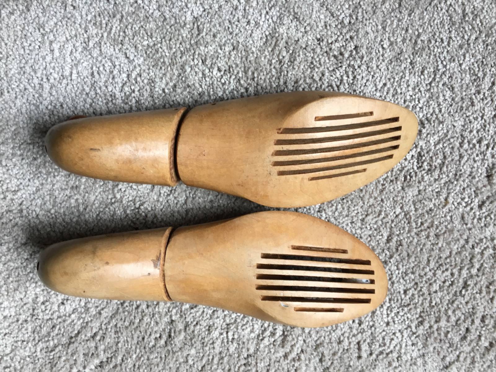Miller trademark O.A.M.C.O. vintage wooden shoemakers shoe forms, 2