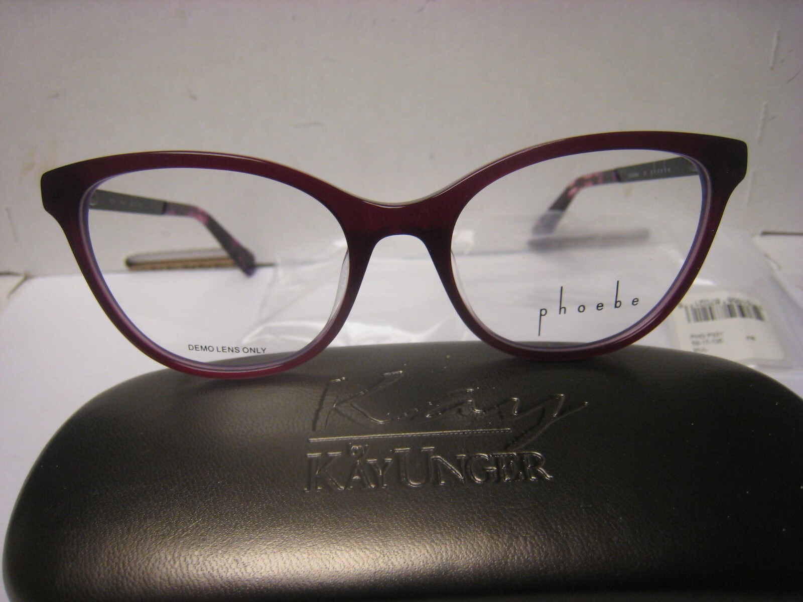 アイケア PHOEBE Phoebe Couture Eyeglass Frames P331 MULBERRY 52-17-135-39v