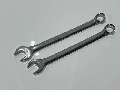 Crescent 2pc Metric Full Polish Wrench Set Lot - CCW28 (17mm) & CCW29 (18mm)