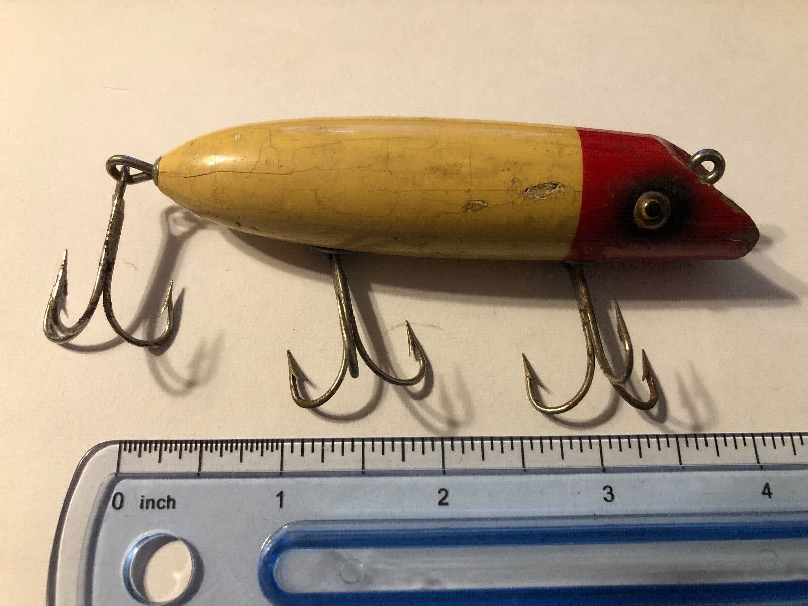 Vintage Heddon ? Wood /Glass eye Lure | eBay Vintage Heddon ? Wood /Glass eye Lure | eBay