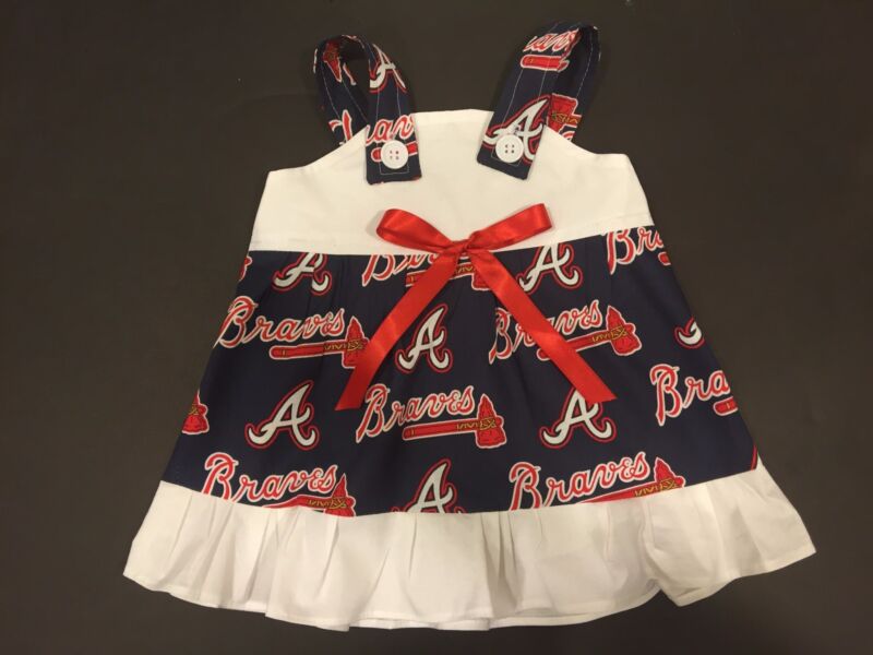 Mlb Atlanta Braves Baby Infant Toddler Girls Dress *you Pick Size*