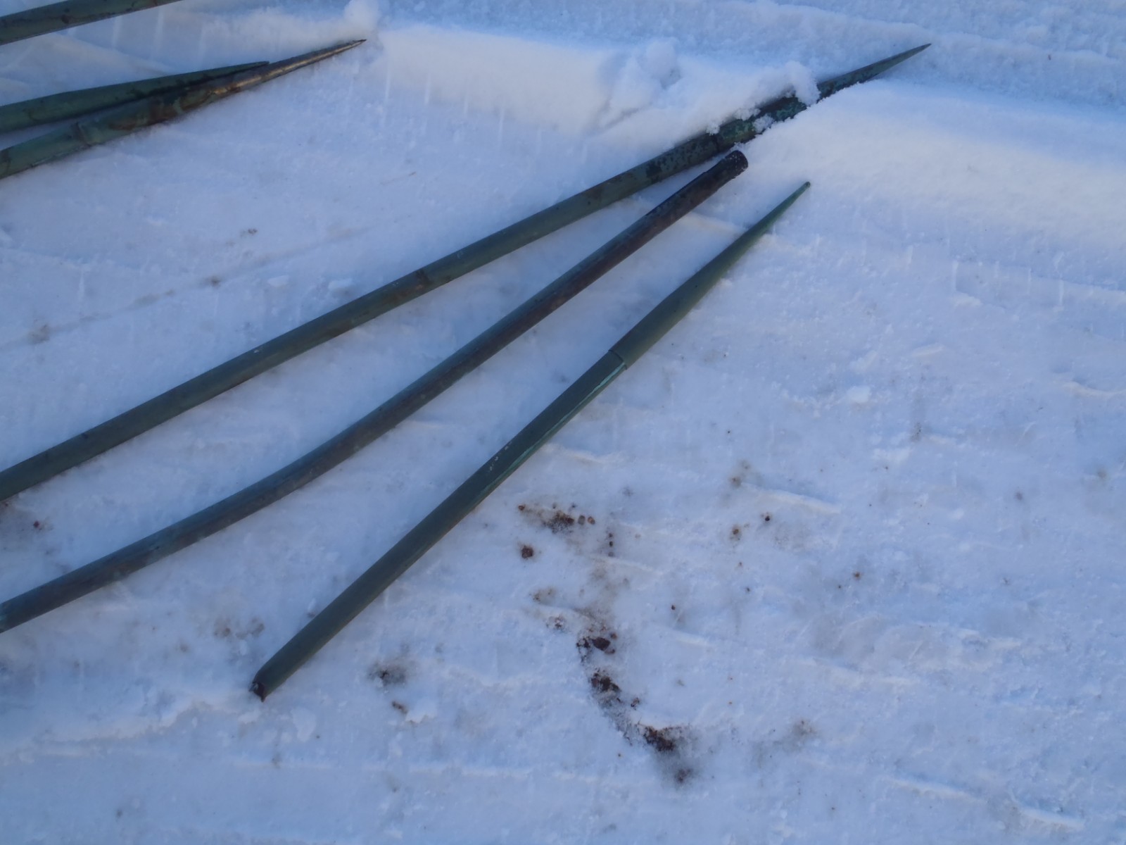 VINTAGE COPPER LIGHTNING RODS METAL BASE asking 35.00 each