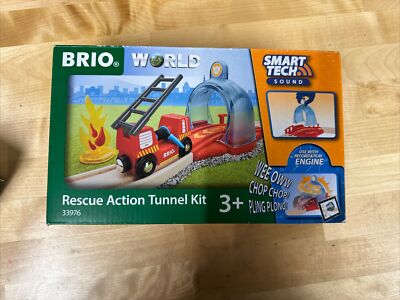 New BRIO WORLD #33976 Rescue Action Tunnel Kit Smart Tech Sound (A)