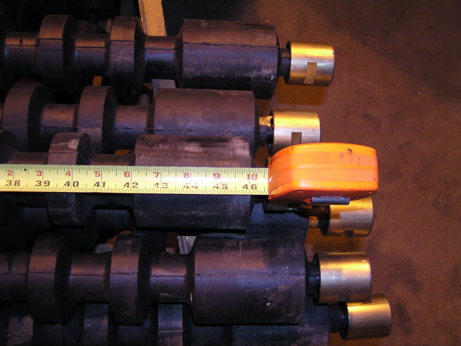 (6) LIMBEROLLER BY CROUSE-HINDS SERIES LR-307 RETURN IDLER 42 INCH BELT 520102-5