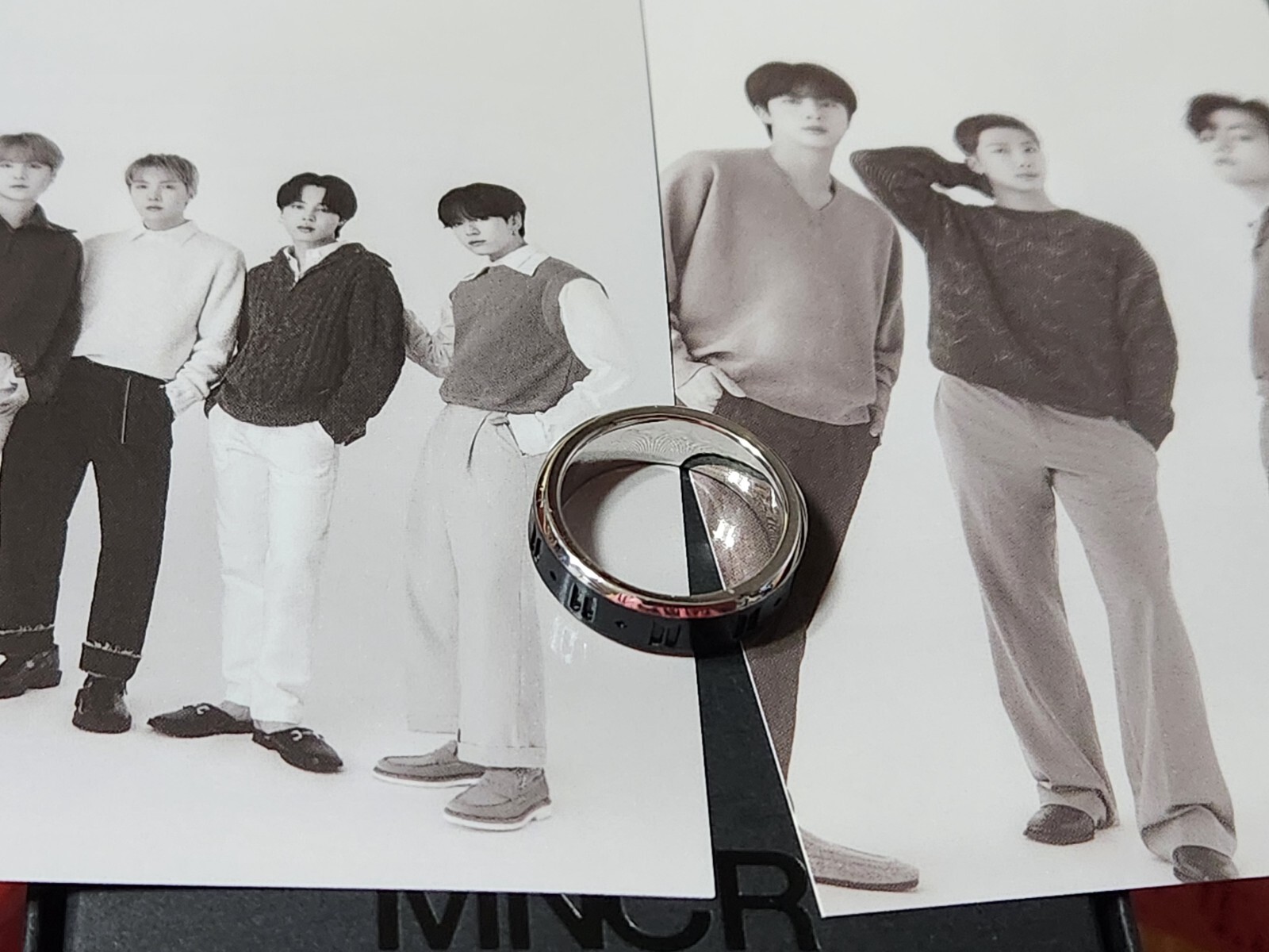 BTS モノクローム MNCR ブラックリング 11号 BTS MONOCHROME MNCR RING (BLACK) Size M (KR 11, US 7