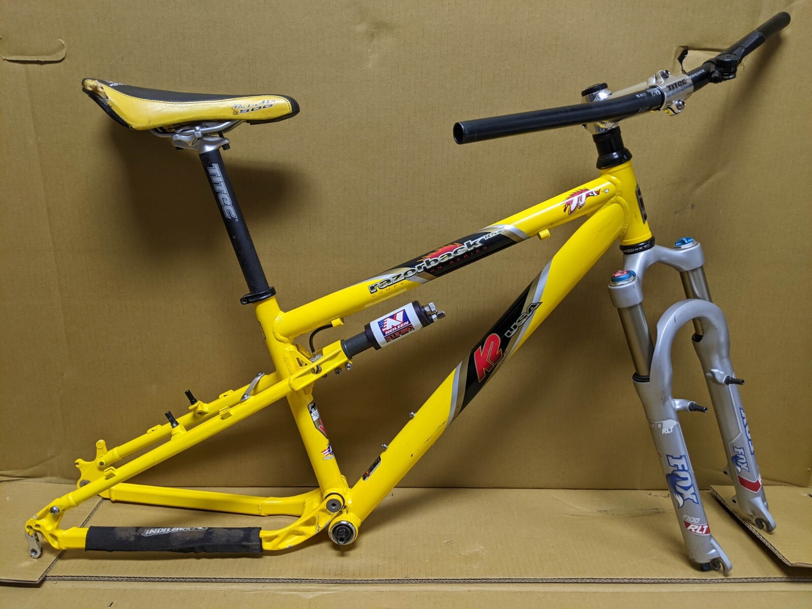 2000 K2 Razorback Frame w/ Fox RLT 100mm Fork + a few parts 2000 K2 Razorback Frame w/ Fox RLT 100mm Fork + a few parts