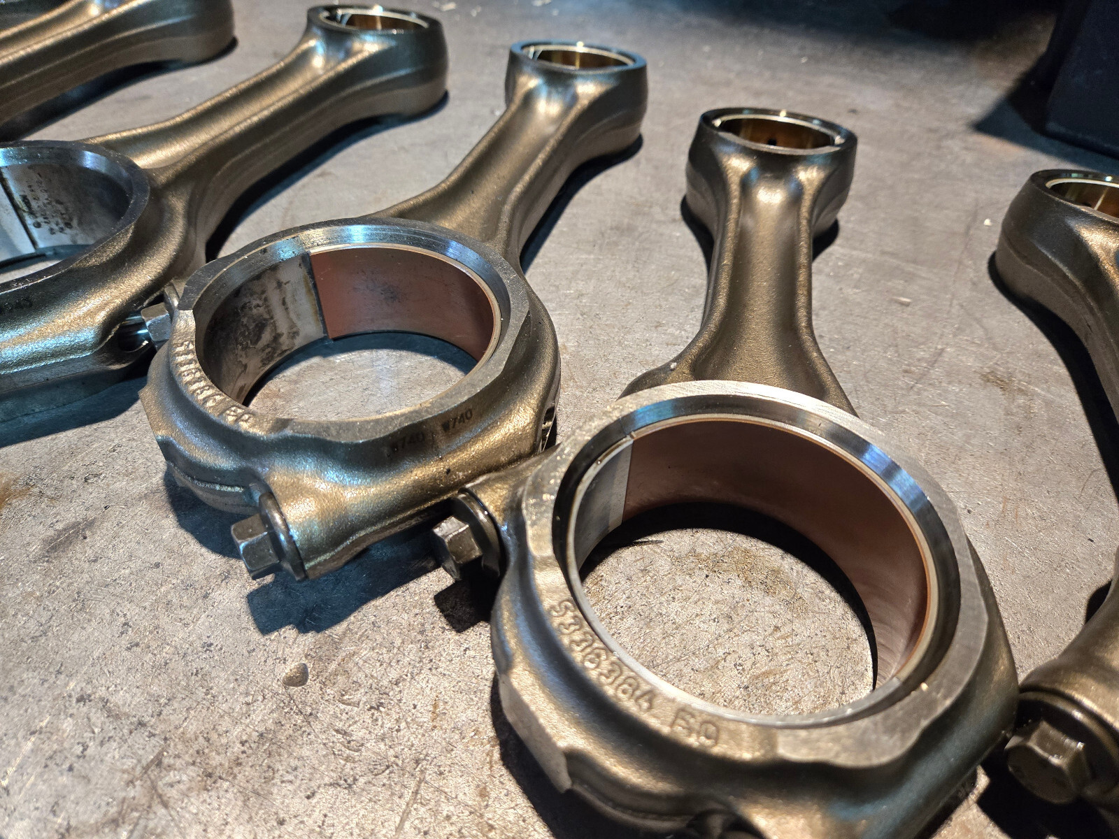 SET OF 6 - 6.7L CUMMINS 5336384 CONNECTING ROD 2019-2023 68447755AA - Picture 4 of 16