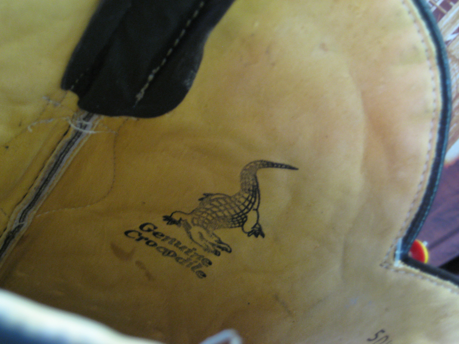 Pre-owned Los Altos Boots Los Altos Men Natural Genuine Crocodile Caiman Tail Cowboy J-toe Boot (ee) In Multicolor