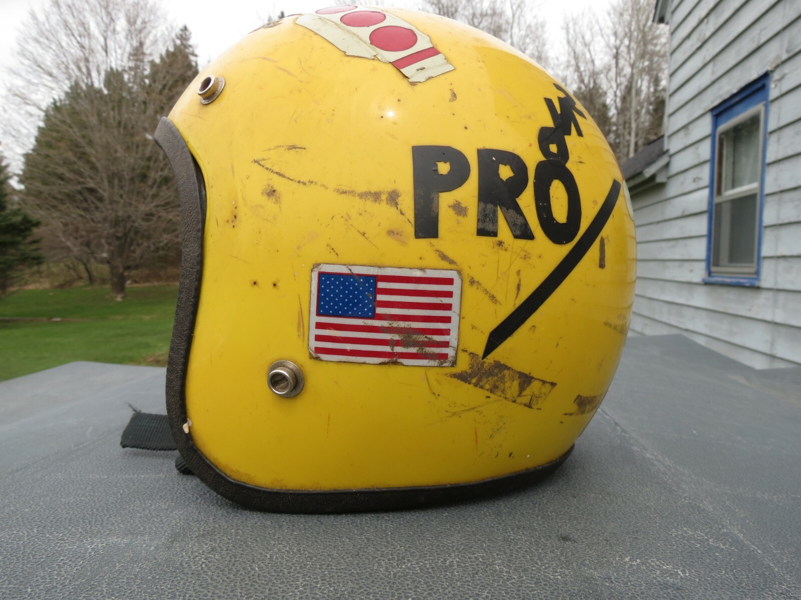 VINTAGE OPEN FACE SNOWMOBILE HELMET 1960's SKI DOO YELLOWのeBay公認海外通販｜セカイモン