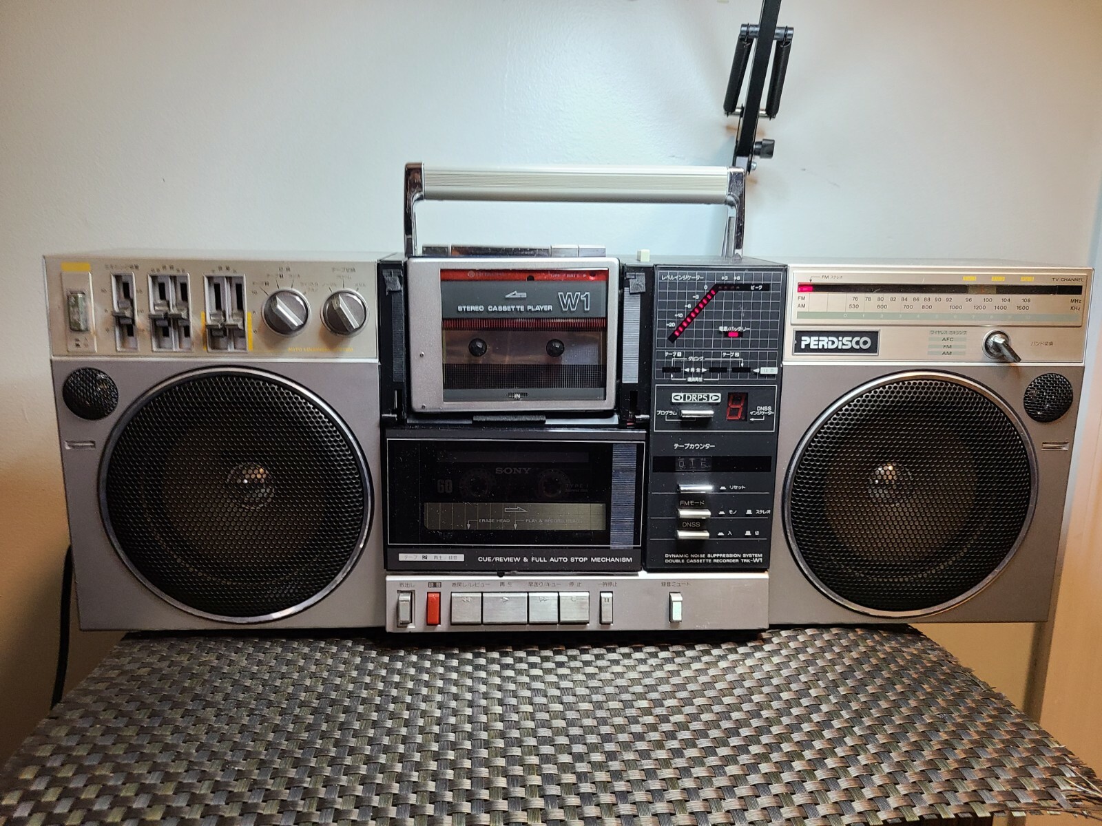 日立 TRK- W1 ラジカセ　現状品 W1 テレビ・オーディオ・カメラ HITACHI 日立 カセットデッキ TRK-W1