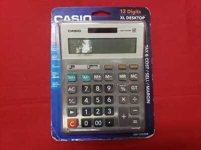 Casio DM-1200BM Desktop Simple Calculator w/ Extra Large Display New