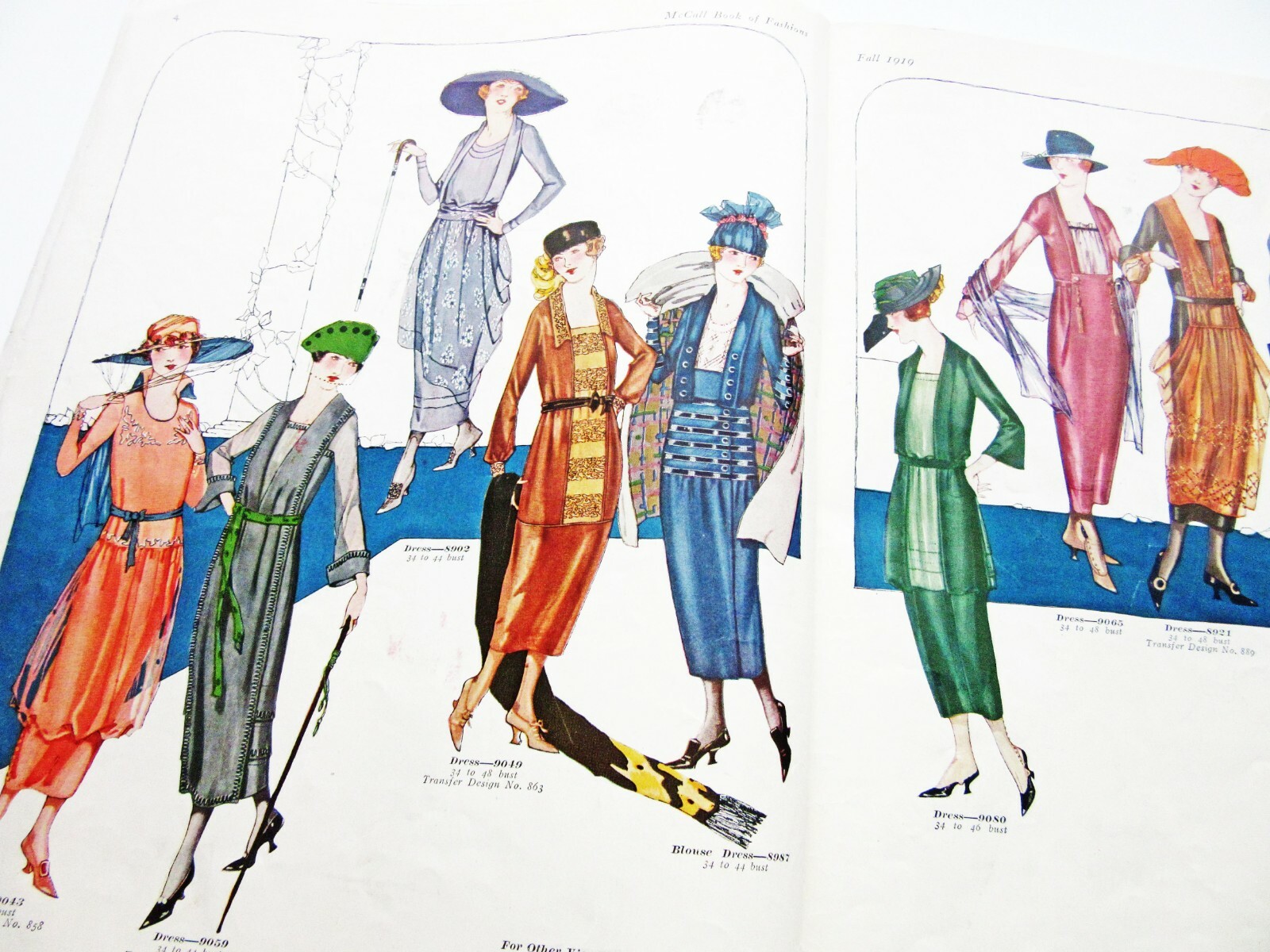 1919 McCall Quarterly Book of Fashions Sewing Pattern Catalog 1910s 1920s Vtg
